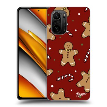 Picasee crna silikonska maskica za Xiaomi Poco F3 - Gingerbread 2