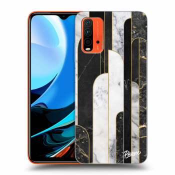 Maskica za Xiaomi Redmi 9T - Black & White tile