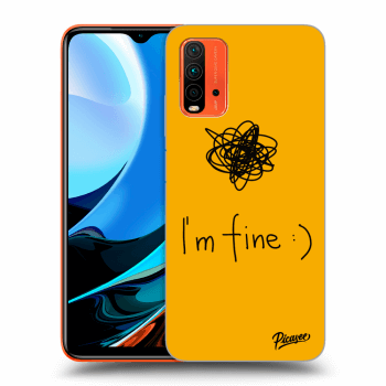 Picasee crna silikonska maskica za Xiaomi Redmi 9T - I am fine