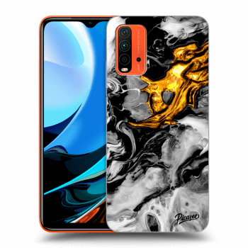 Maskica za Xiaomi Redmi 9T - Black Gold 2