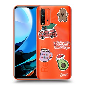 Maskica za Xiaomi Redmi 9T - Christmas Stickers
