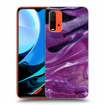 Maskica za Xiaomi Redmi 9T - Purple glitter