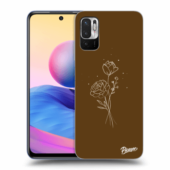 Picasee ULTIMATE CASE za Xiaomi Redmi Note 10 5G - Brown flowers