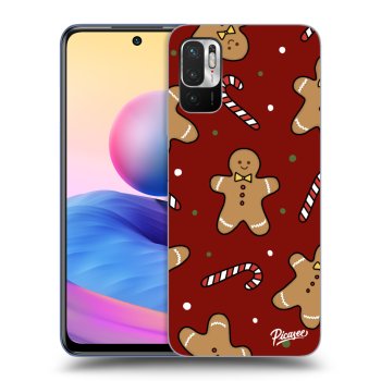 Picasee crna silikonska maskica za Xiaomi Redmi Note 10 5G - Gingerbread 2