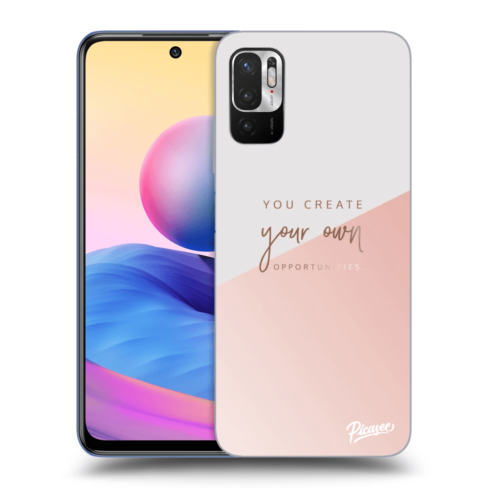 Picasee crna silikonska maskica za Xiaomi Redmi Note 10 5G - You create your own opportunities
