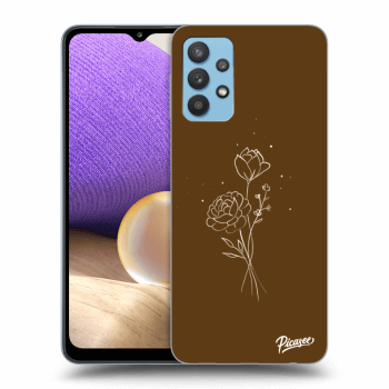 Picasee ULTIMATE CASE za Samsung Galaxy A32 4G SM-A325F - Brown flowers