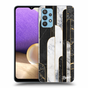 Maskica za Samsung Galaxy A32 4G SM-A325F - Black & White tile