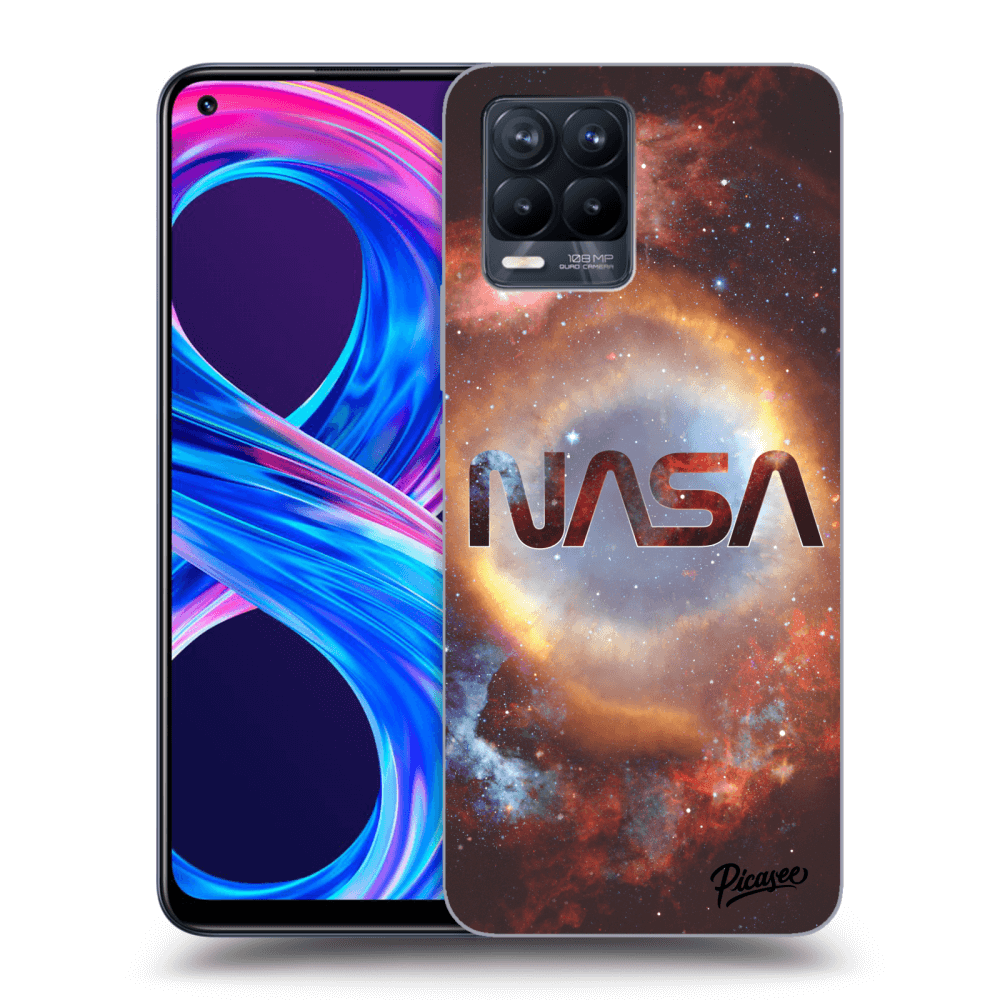 Picasee crna silikonska maskica za Realme 8 Pro - Nebula