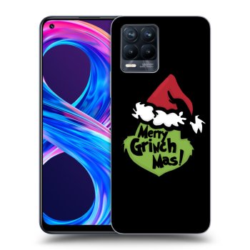 Picasee crna silikonska maskica za Realme 8 Pro - Grinch 2