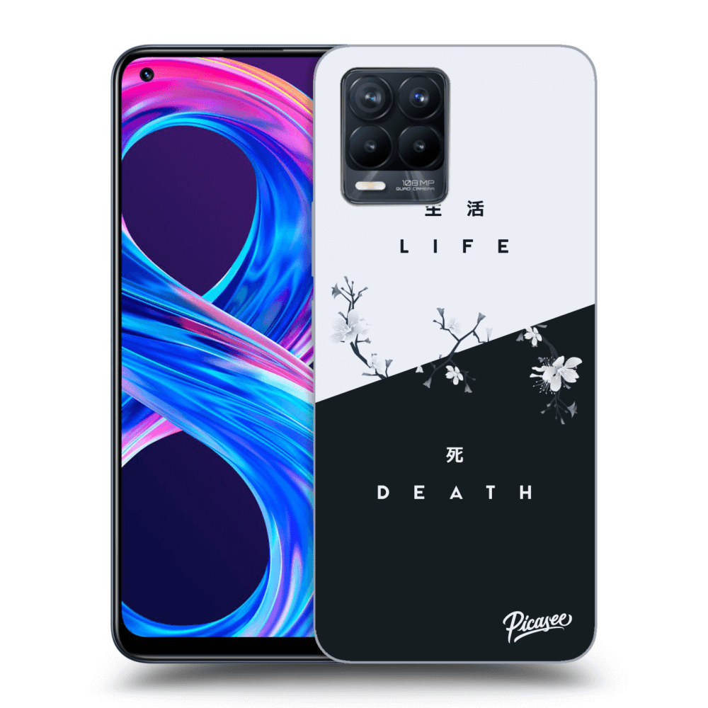 Picasee crna silikonska maskica za Realme 8 Pro - Life - Death