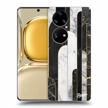 Maskica za Huawei P50 - Black & White tile