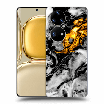 Maskica za Huawei P50 - Black Gold 2