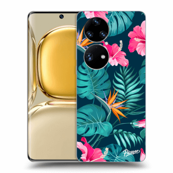 Maskica za Huawei P50 - Pink Monstera