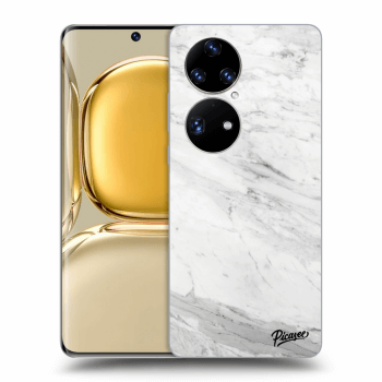 Maskica za Huawei P50 - White marble