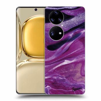 Maskica za Huawei P50 - Purple glitter