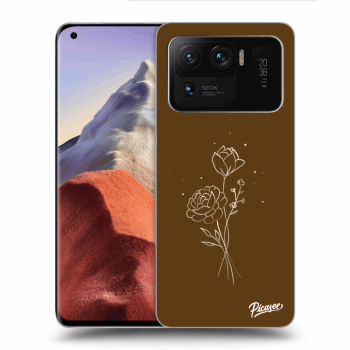 Maskica za Xiaomi Mi 11 Ultra - Brown flowers