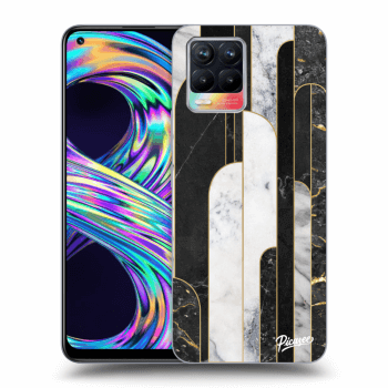 Maskica za Realme 8 - Black & White tile