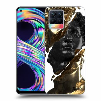 Maskica za Realme 8 - Gold - Black