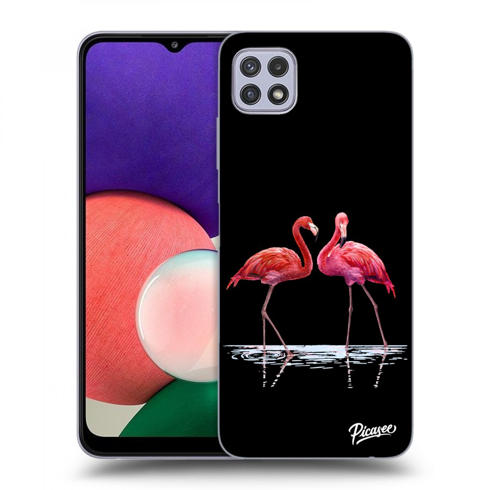 Picasee ULTIMATE CASE za Samsung Galaxy A22 A226B 5G - Flamingos couple