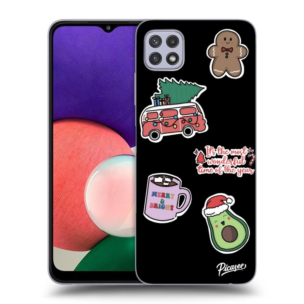Picasee ULTIMATE CASE za Samsung Galaxy A22 A226B 5G - Christmas Stickers