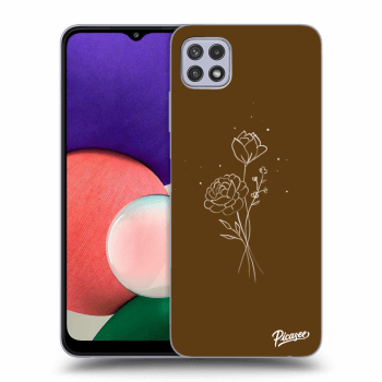 Picasee ULTIMATE CASE za Samsung Galaxy A22 A226B 5G - Brown flowers
