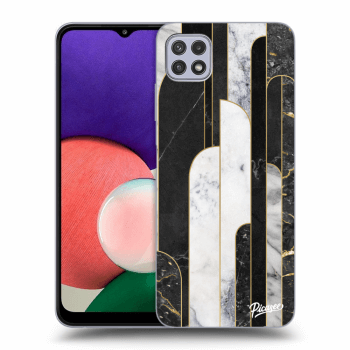 Maskica za Samsung Galaxy A22 5G A226B - Black & White tile