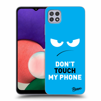 Maskica za Samsung Galaxy A22 5G A226B - Angry Eyes - Blue