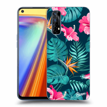 Maskica za Realme 7 - Pink Monstera