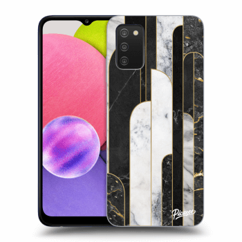 Maskica za Samsung Galaxy A02s A025G - Black & White tile