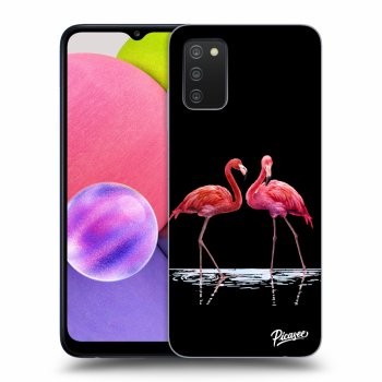 Maskica za Samsung Galaxy A02s A025G - Flamingos couple