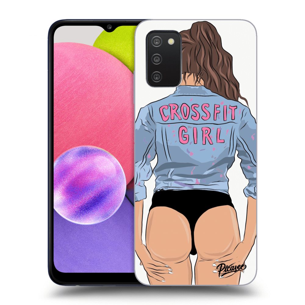 Picasee ULTIMATE CASE za Samsung Galaxy A02s A025G - Crossfit girl - nickynellow