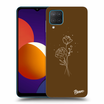 Picasee ULTIMATE CASE za Samsung Galaxy M12 M127F - Brown flowers