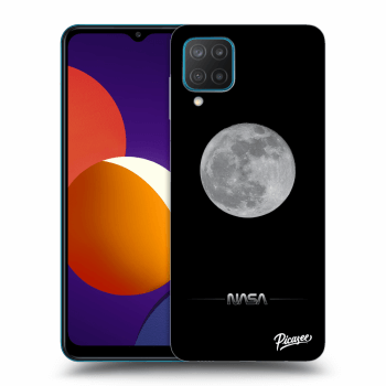 Picasee silikonska prozirna maskica za Samsung Galaxy M12 M127F - Moon Minimal