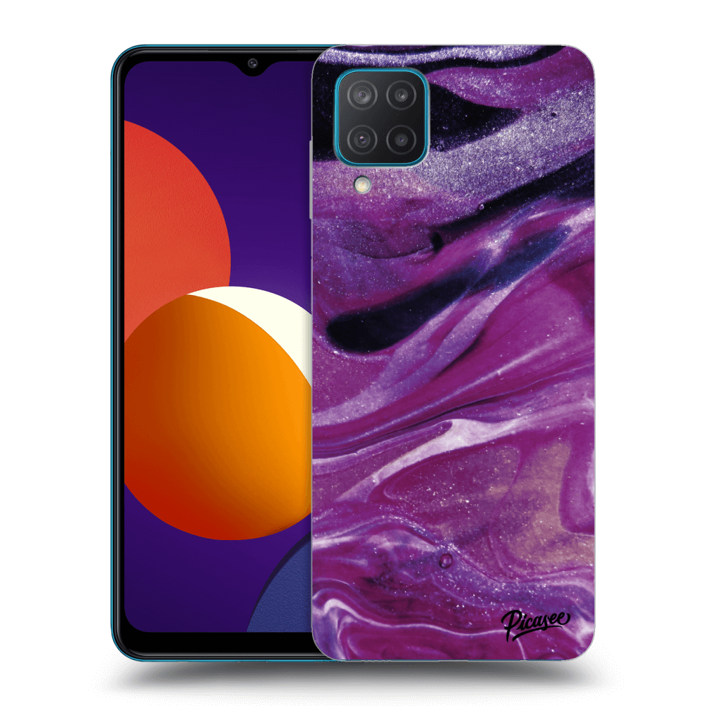 Picasee ULTIMATE CASE za Samsung Galaxy M12 M127F - Purple glitter