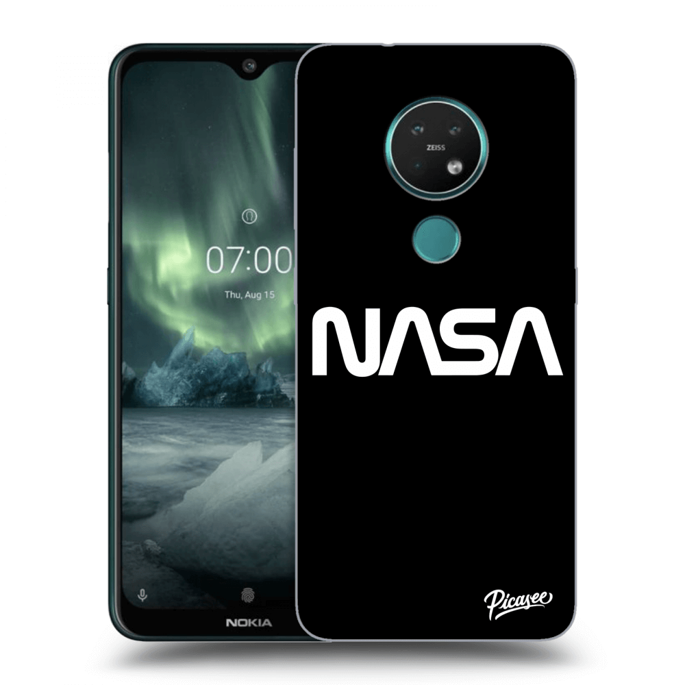 Picasee crna silikonska maskica za Nokia 7.2 - NASA Basic