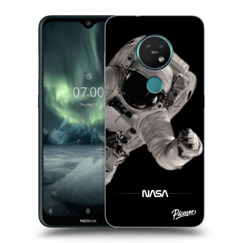 Picasee crna silikonska maskica za Nokia 7.2 - Astronaut Big