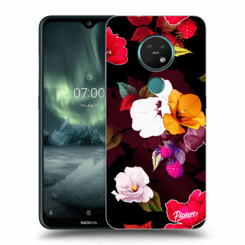 Picasee silikonska prozirna maskica za Nokia 7.2 - Flowers and Berries