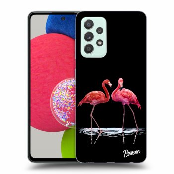 Picasee ULTIMATE CASE za Samsung Galaxy A52s 5G A528B - Flamingos couple