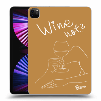 Picasee crna silikonska maskica za Apple iPad Pro 11" 2021 (3.gen) - Wine not