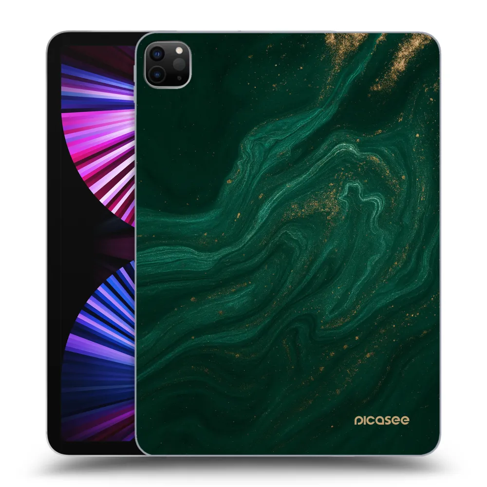Picasee crna silikonska maskica za Apple iPad Pro 11" 2021 (3.gen) - Green