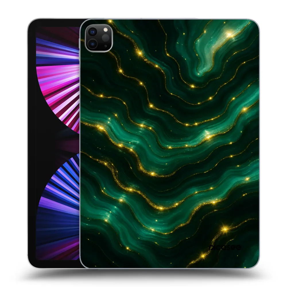 Picasee crna silikonska maskica za Apple iPad Pro 11" 2021 (3.gen) - Emerald