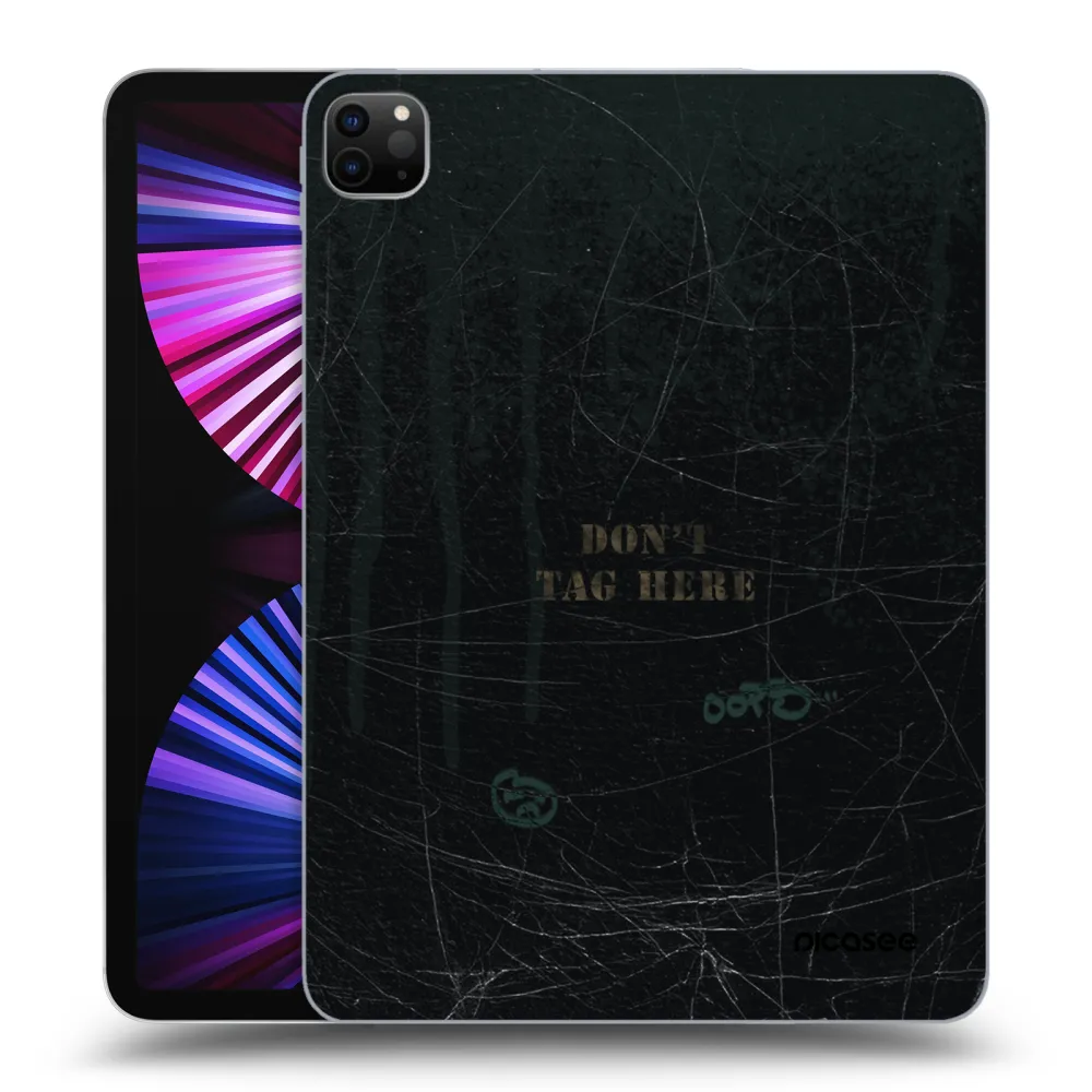 Picasee crna silikonska maskica za Apple iPad Pro 11" 2021 (3.gen) - DON´T TAG