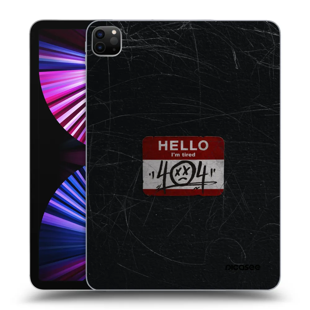 Picasee crna silikonska maskica za Apple iPad Pro 11" 2021 (3.gen) - HELLO 404