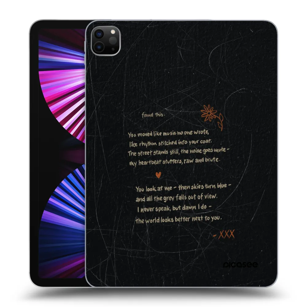 Picasee crna silikonska maskica za Apple iPad Pro 11" 2021 (3.gen) - POET