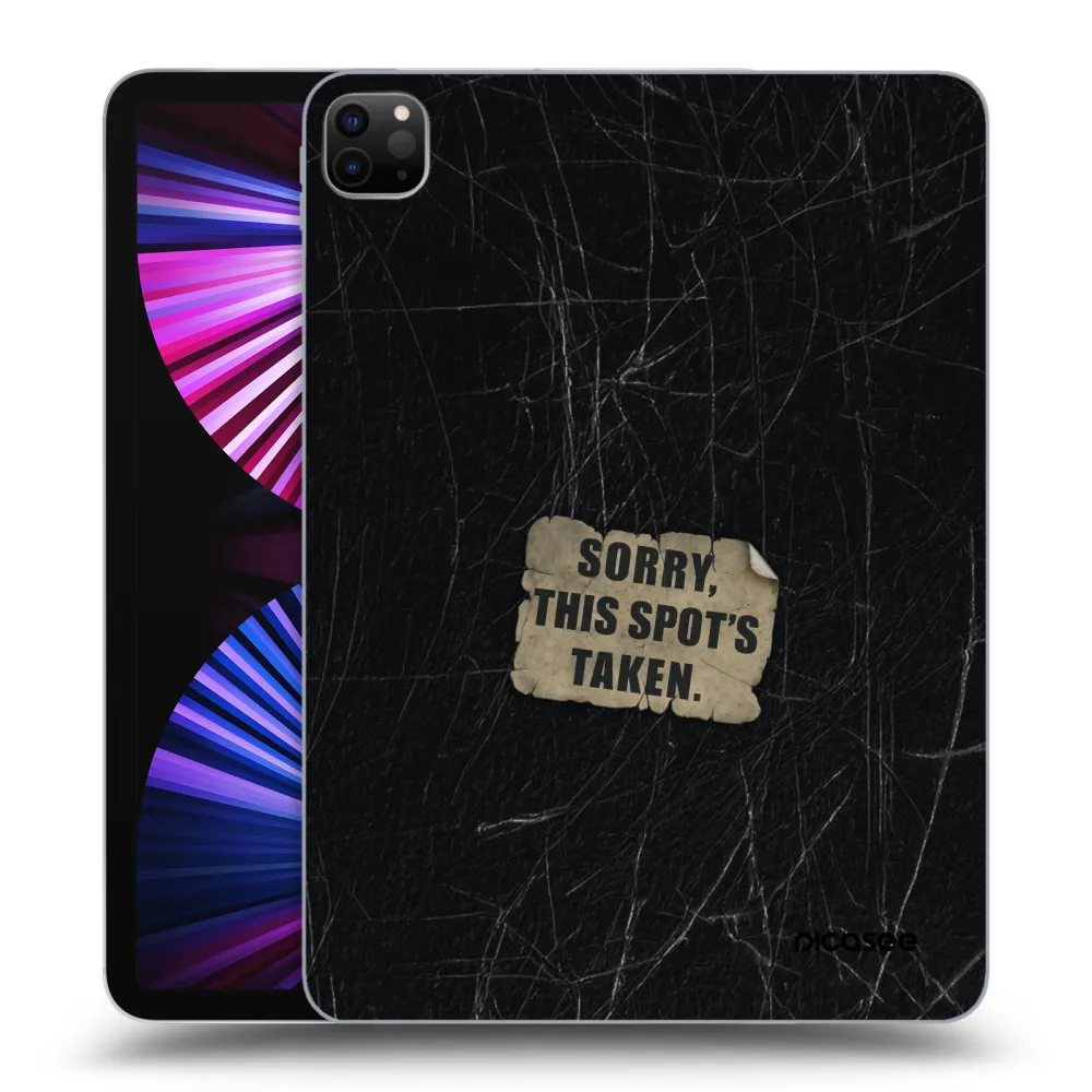 Picasee crna silikonska maskica za Apple iPad Pro 11" 2021 (3.gen) - SORRY
