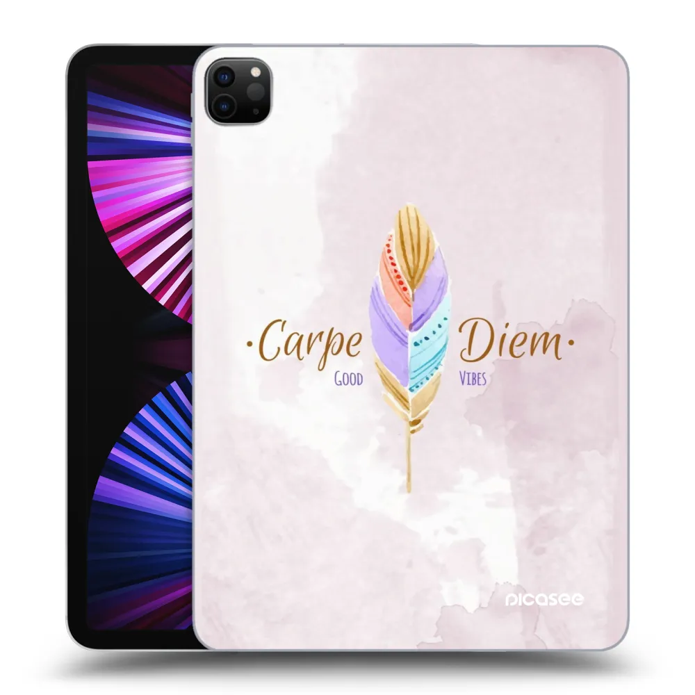 Picasee crna silikonska maskica za Apple iPad Pro 11" 2021 (3.gen) - Carpe Diem