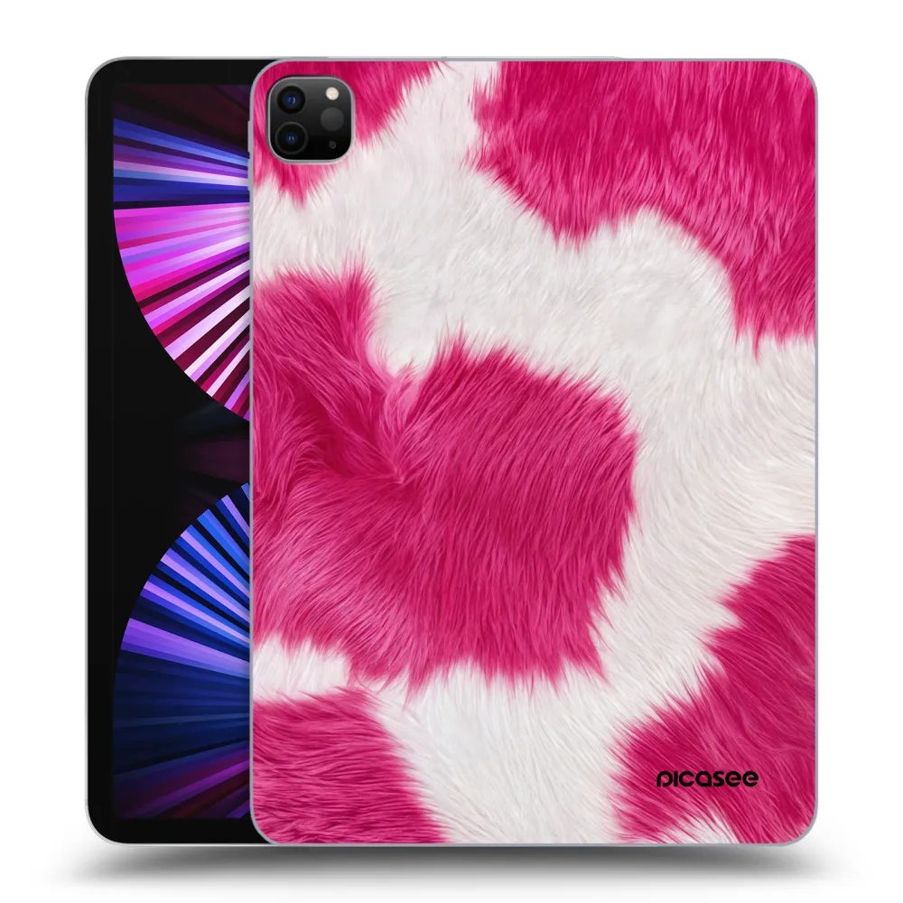 Picasee crna silikonska maskica za Apple iPad Pro 11" 2021 (3.gen) - Pink Moo