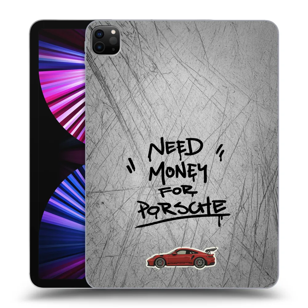 Picasee crna silikonska maskica za Apple iPad Pro 11" 2021 (3.gen) - Grey Drift