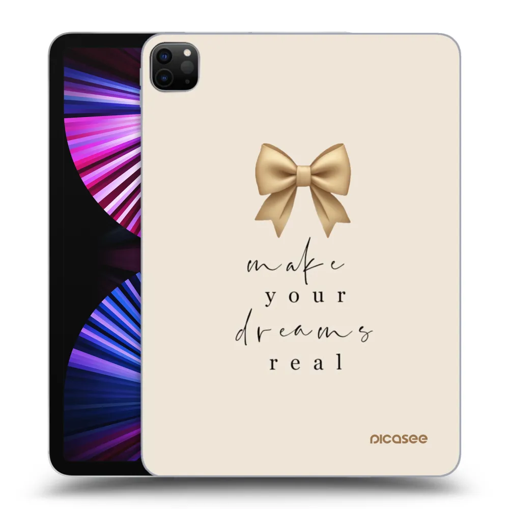 Picasee crna silikonska maskica za Apple iPad Pro 11" 2021 (3.gen) - Golden Dream