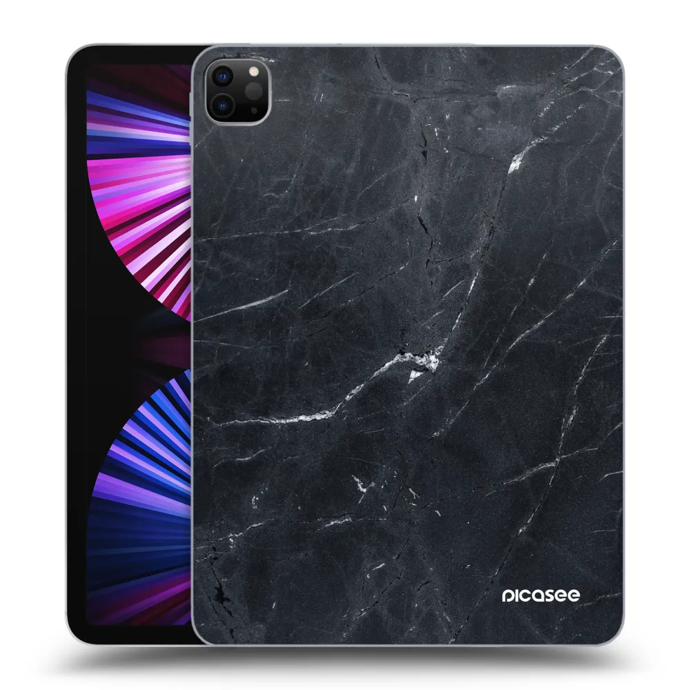 Picasee crna silikonska maskica za Apple iPad Pro 11" 2021 (3.gen) - Black marble